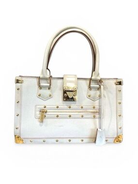 Louis Vuitton Suhali Le Fabuleux Shoulder Bag White Leather Gold Hardware